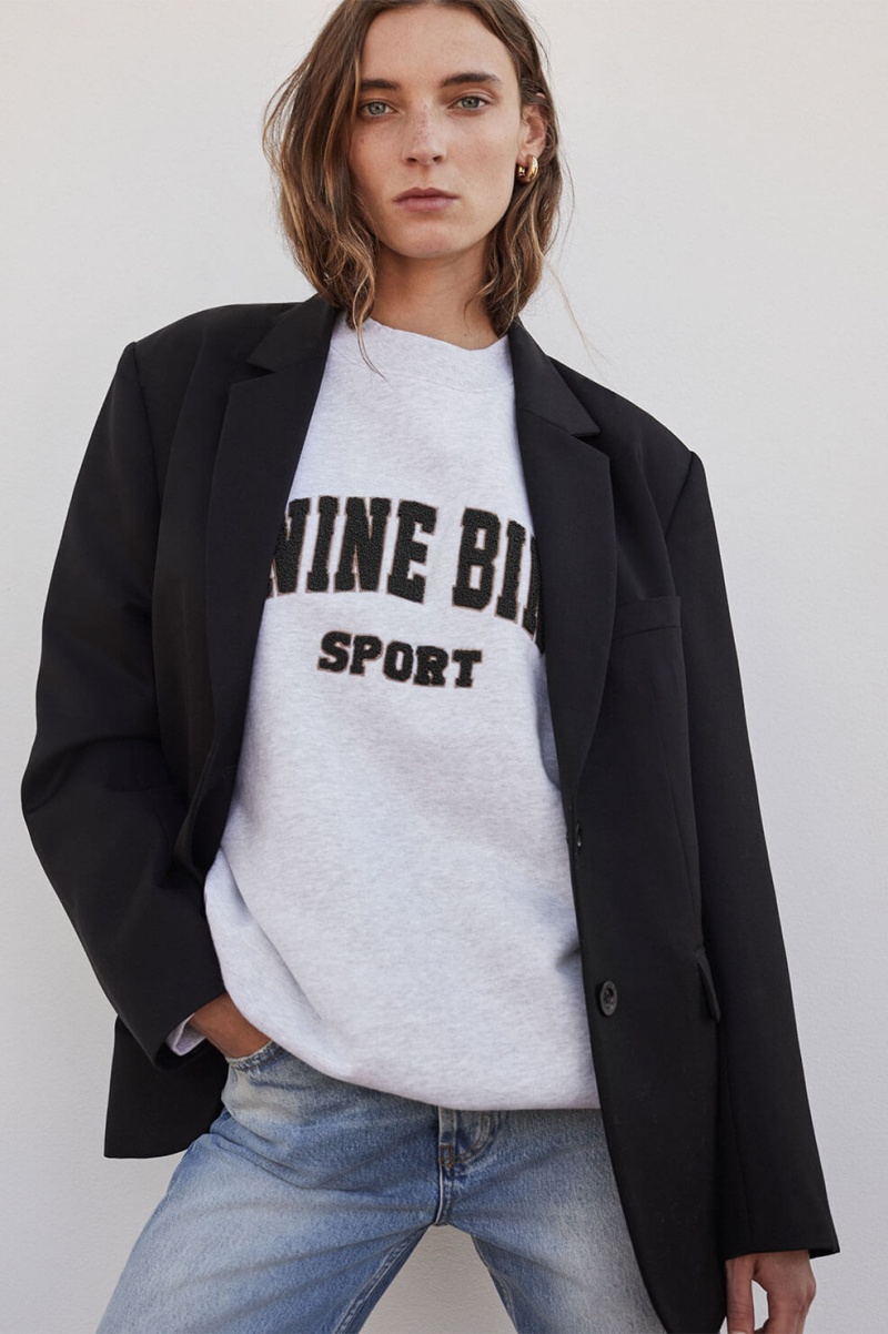 Sweat Anine Bing Tyler Grise Femme | CNB-7577526